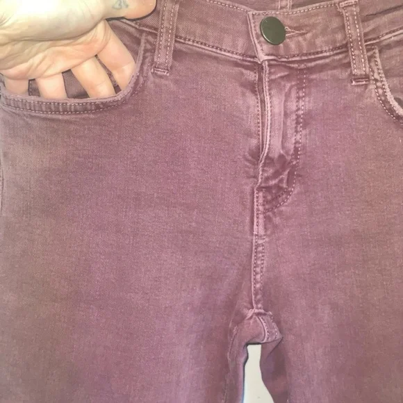 Current/Elliott Dusty Rose Mauve Denim Skinny Jeans Cute Luxury NWOT Summer - Picture 9 of 14